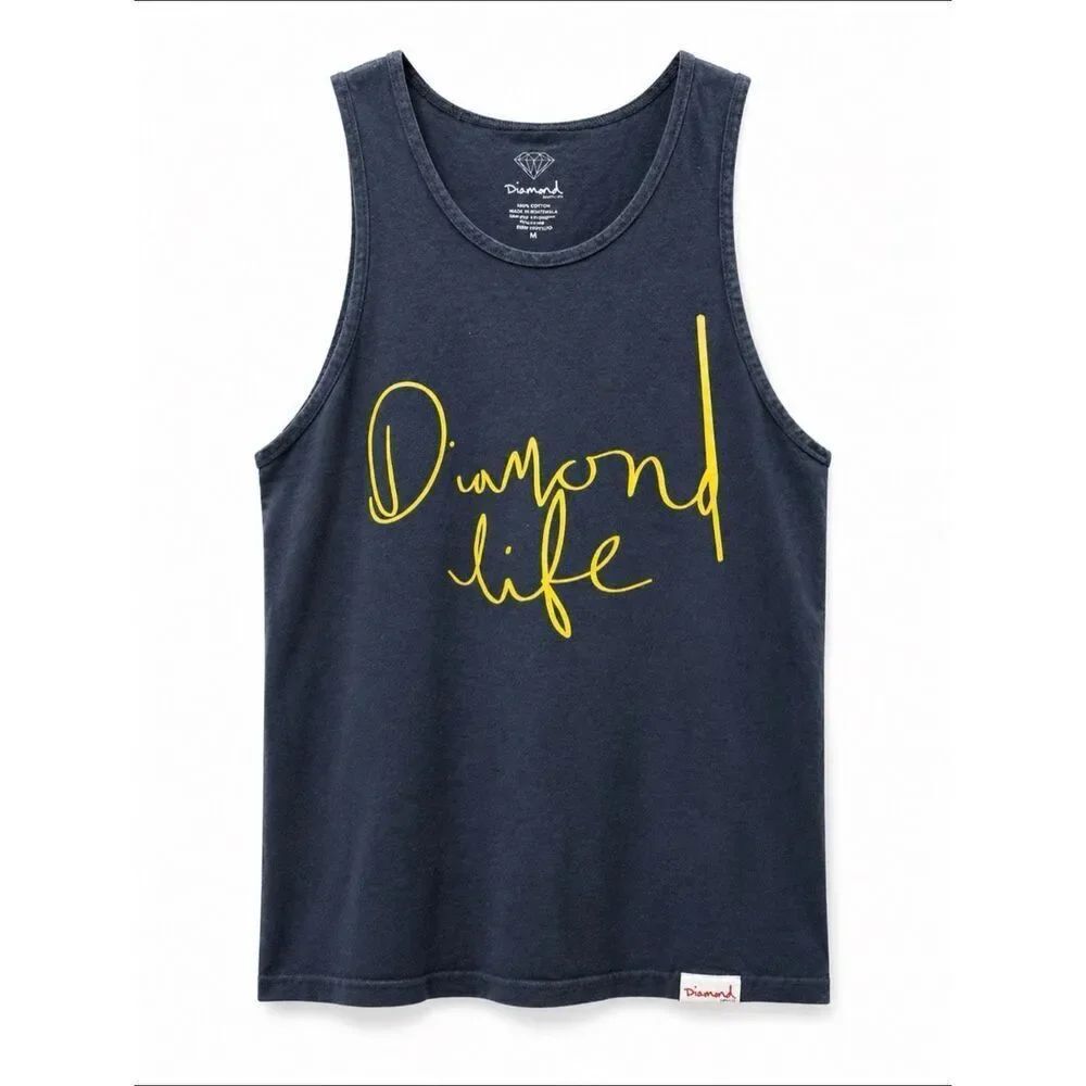 Diamond Supply Co Tank Top Men’s M Diamond Life Graphic Streetwear Sleeveless Sh